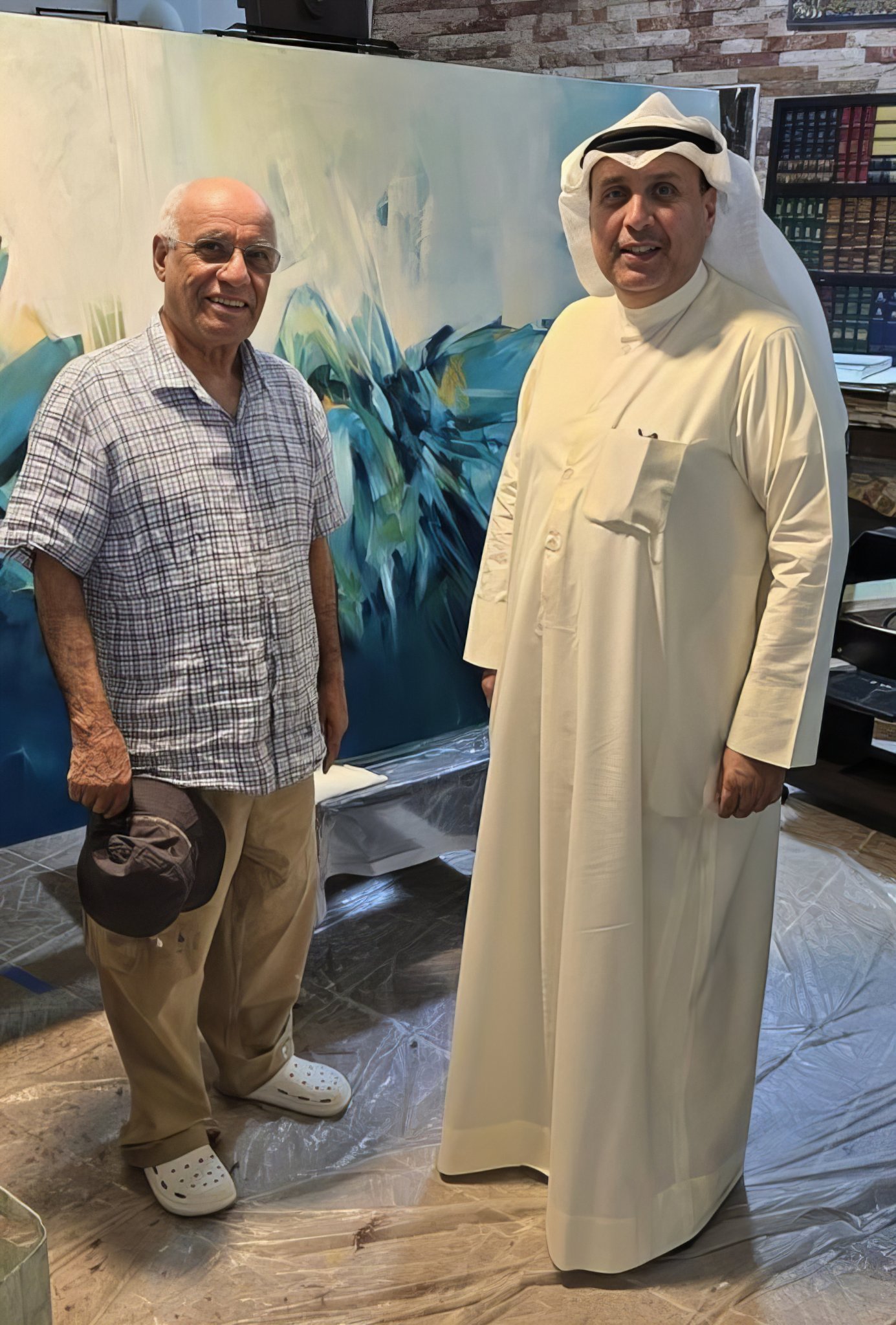 With His Excellency Sheikh Hamad Jaber Al-Ali Al-Sabah